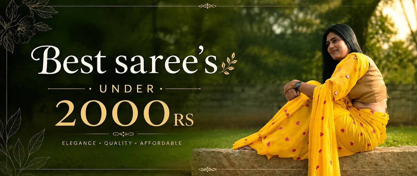 The Best Sarees Under ₹2000  You’ll Obsess Over. - Kottanz Loom Co