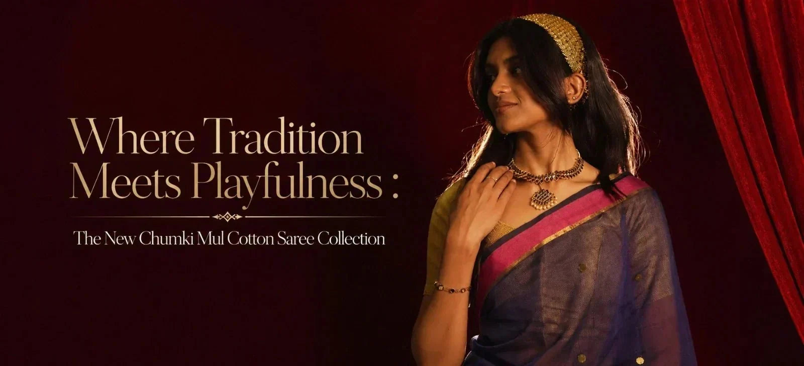 Where Tradition Meets Playfulness : The New Chumki Mul Cotton Saree Collection. - Kottanz Loom Co