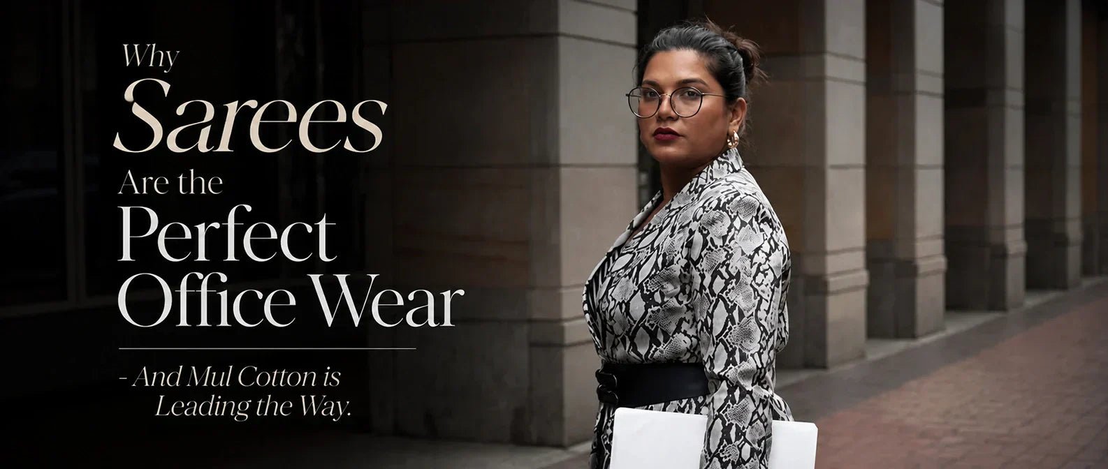 Why Sarees Are the Perfect Office Wear And Mul Cotton Is Leading the Way. - Kottanz Loom Co