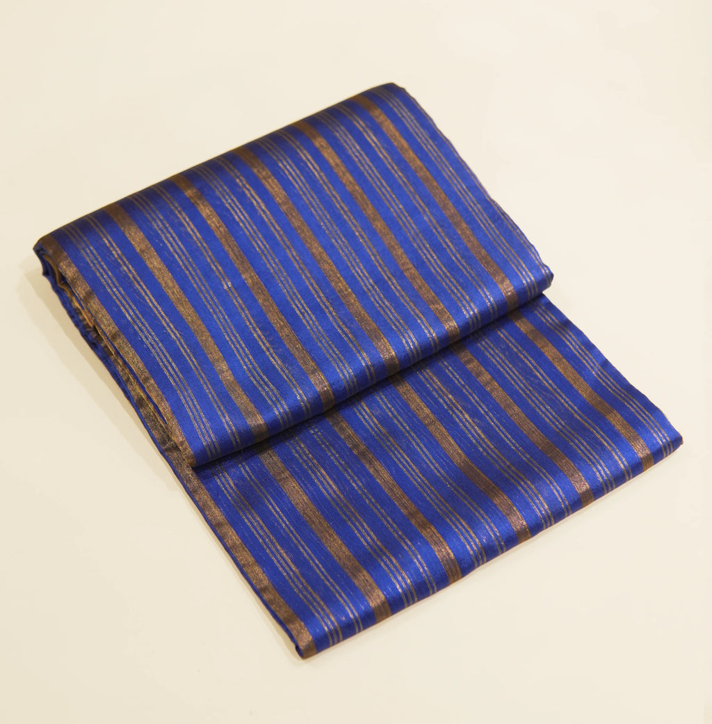 Indigo Blue Chanderi Saree | Priyamani Chanderi