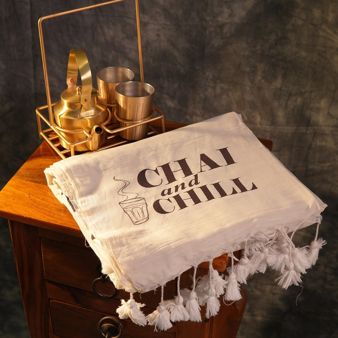 Chai and Chill Saree | Fusion Saree with Corset & Contemporary Drape - Kottanz Loom CoSareeKottanz Loom Co