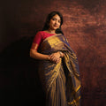 Handloom Color Block Saree Pair with Golden Stripes - Set of 2 - Kottanz Loom CoSareeKottanz Loom Co