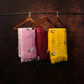 Handloom Cotton Saree Set with Floral Embroidery - Pack of 3 - Kottanz Loom CoSareeKottanz Loom Co