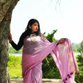 Light Pink Mul Cotton Saree – Soft, Elegant Daily & Casual Wear - Kottanz Loom CoSareeKottanzloom