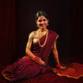 Magenta Gold Handloom Saree | Festive Traditional Ethnic Wear - Kottanz Loom CoSareeKottanz Loom Co