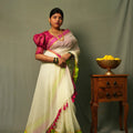 White Mul Cotton Saree – Soft, Simple & Elegant Daily Wear - Kottanz Loom CoSareeKottanzloom